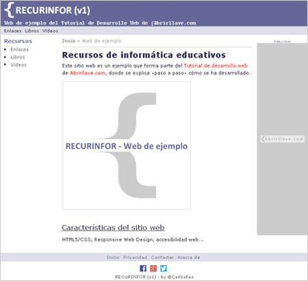 Estructura principal de RECURINFOR