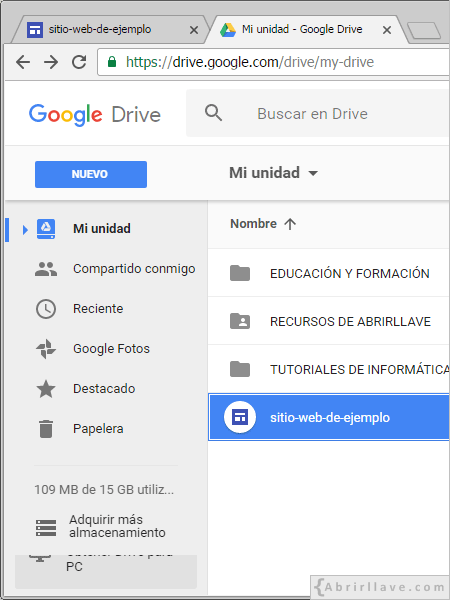 Alfabeto Libro Reflexión Crear un sitio web | Tutorial de Google Sites | Abrirllave.com