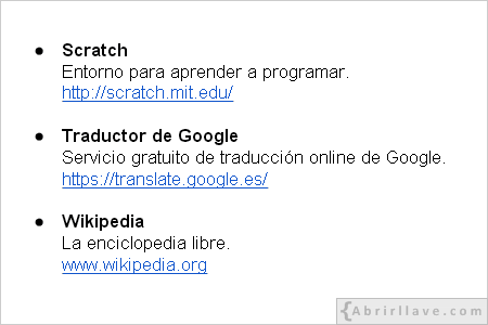 Enlaces interesantes en documento de Google Drive